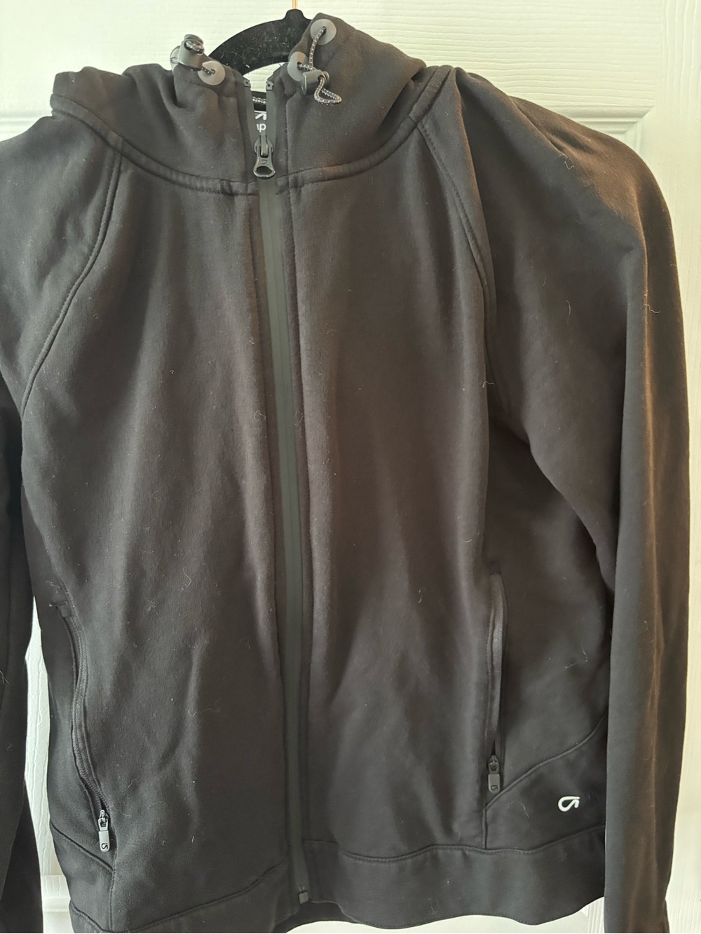 GAP Black Hooded Lightweight Zip Jacket with Logo